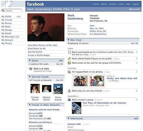 Early Facebook